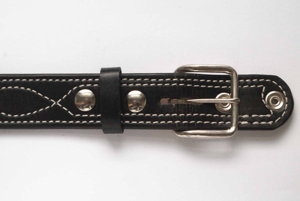 Black Gunfighter Figure 8 Stitch Belt
