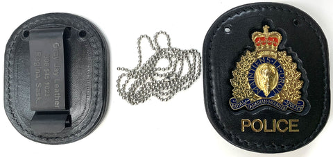RCMP Crest Badge Carrier  # 2--INCLUDES  Badge