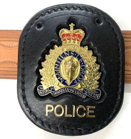 RCMP Crest Badge Carrier  # 4--WITH  Badge