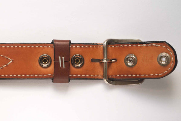Brown Gunfighter Figure 8 Stitch Belt