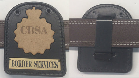 BADGE CARRIER #3-CBSA-With Engravable Insert – Gray Jay