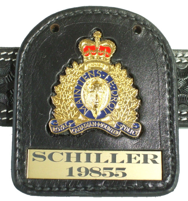 RCMP Crest Badge Carrier  # 4--WITH  Badge